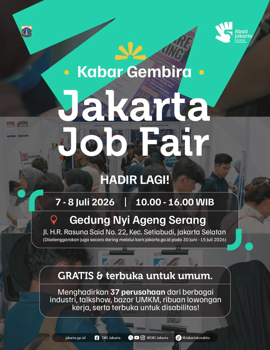 Job Fair Kabupaten Pati 2026 (Suku Dinas TKTE Wilayah Kabupaten Pati Barat) : 7-8 Juli 2026