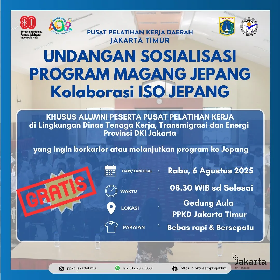 UNDANGAN SOSIALISASI PROGRAM MAGANG JEPANG – PPKD KABUPATEN PATI